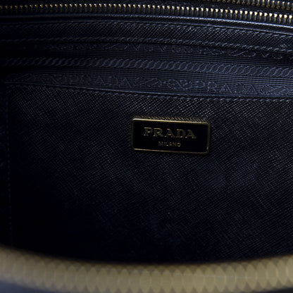 Prada Saffiano Lux Extra Large Galleria Double Zip Tote Black 9 of 14