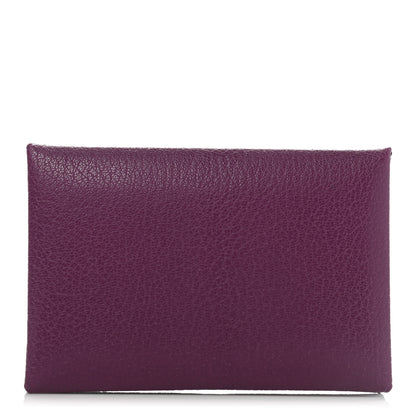 Hermes Chevre Mysore Calvi Card Case Anemone 1 of 6
