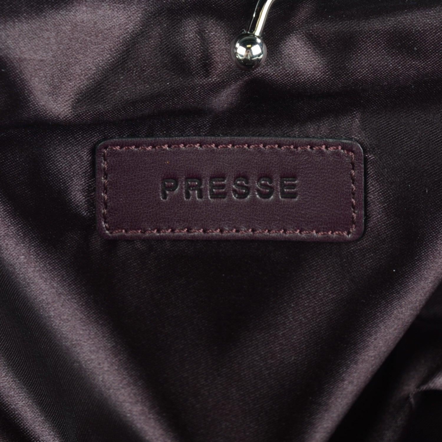 Chanel Lambskin Embroidered Frame Bag Violet Fonce 8 of 8