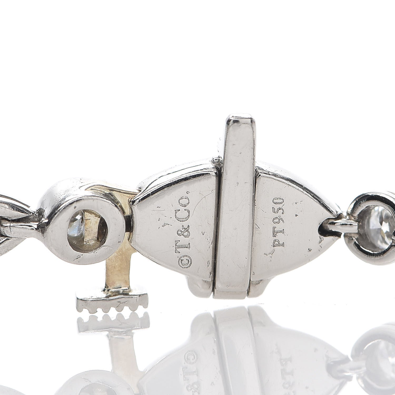 Tiffany Platinum Diamond Jazz Tennis Bracelet 4 of 5