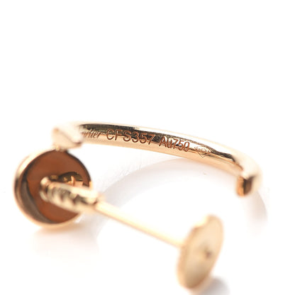 Cartier 18K Yellow Gold Juste Un Clou Hoop Earrings 4 of 5