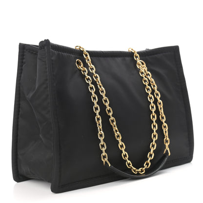 Prada Tessuto Nylon Chain Shoulder Bag Black 3 of 10