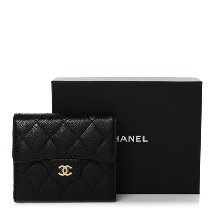 Chanel Caviar Quilted Compact Flap Wallet Black 9 of 9