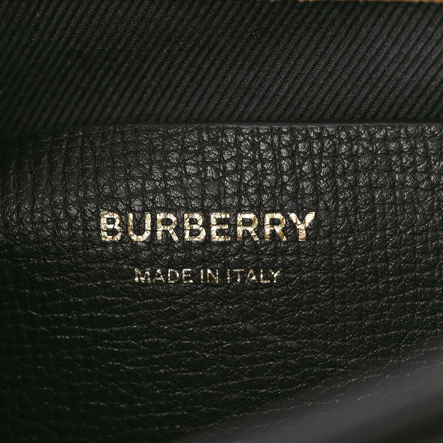 Burberry Derby Calfskin House Check Baby Macken Crossbody Bag Black 6 of 10