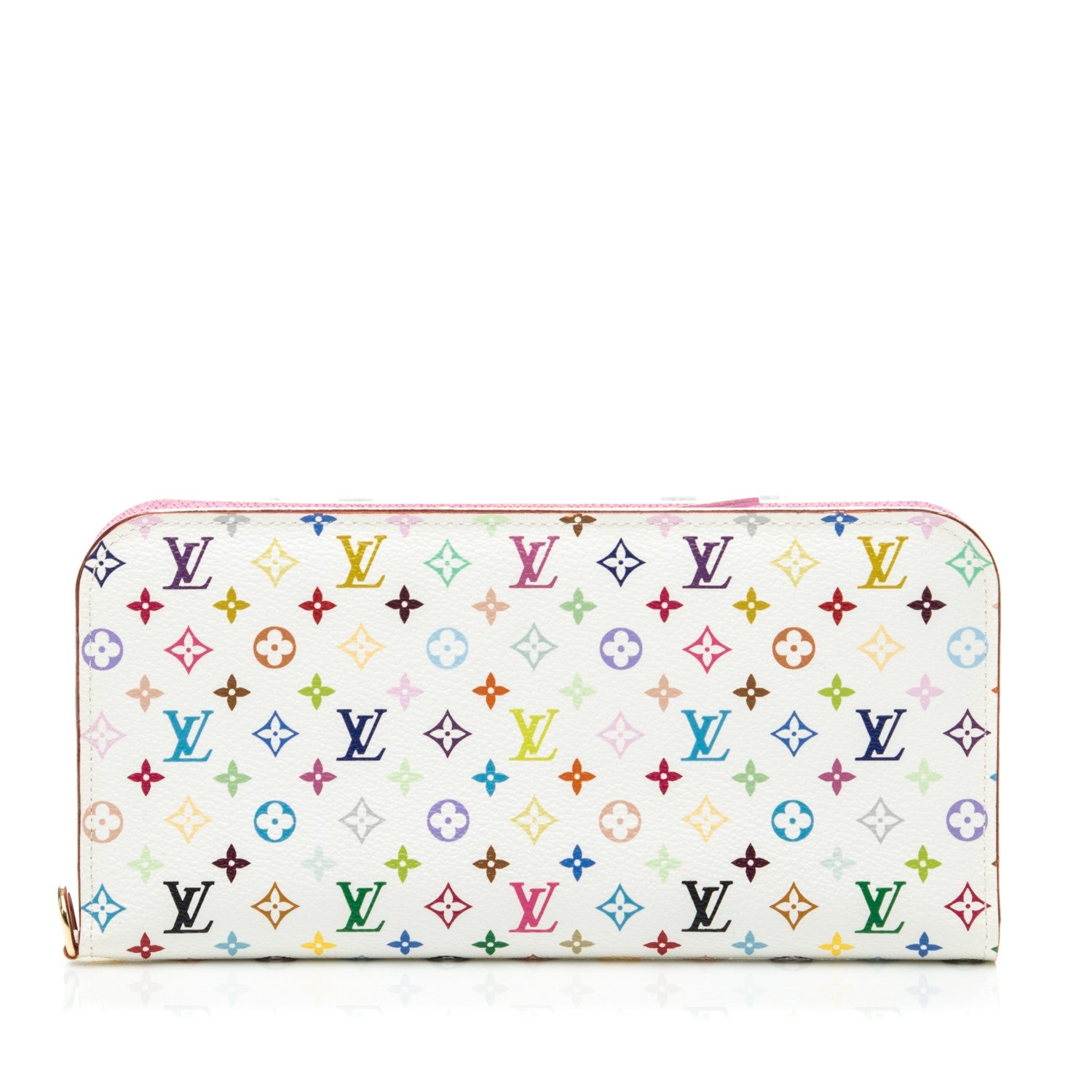 Louis Vuitton Monogram Multicolor Insolite Wallet White Litchi 1 of 7