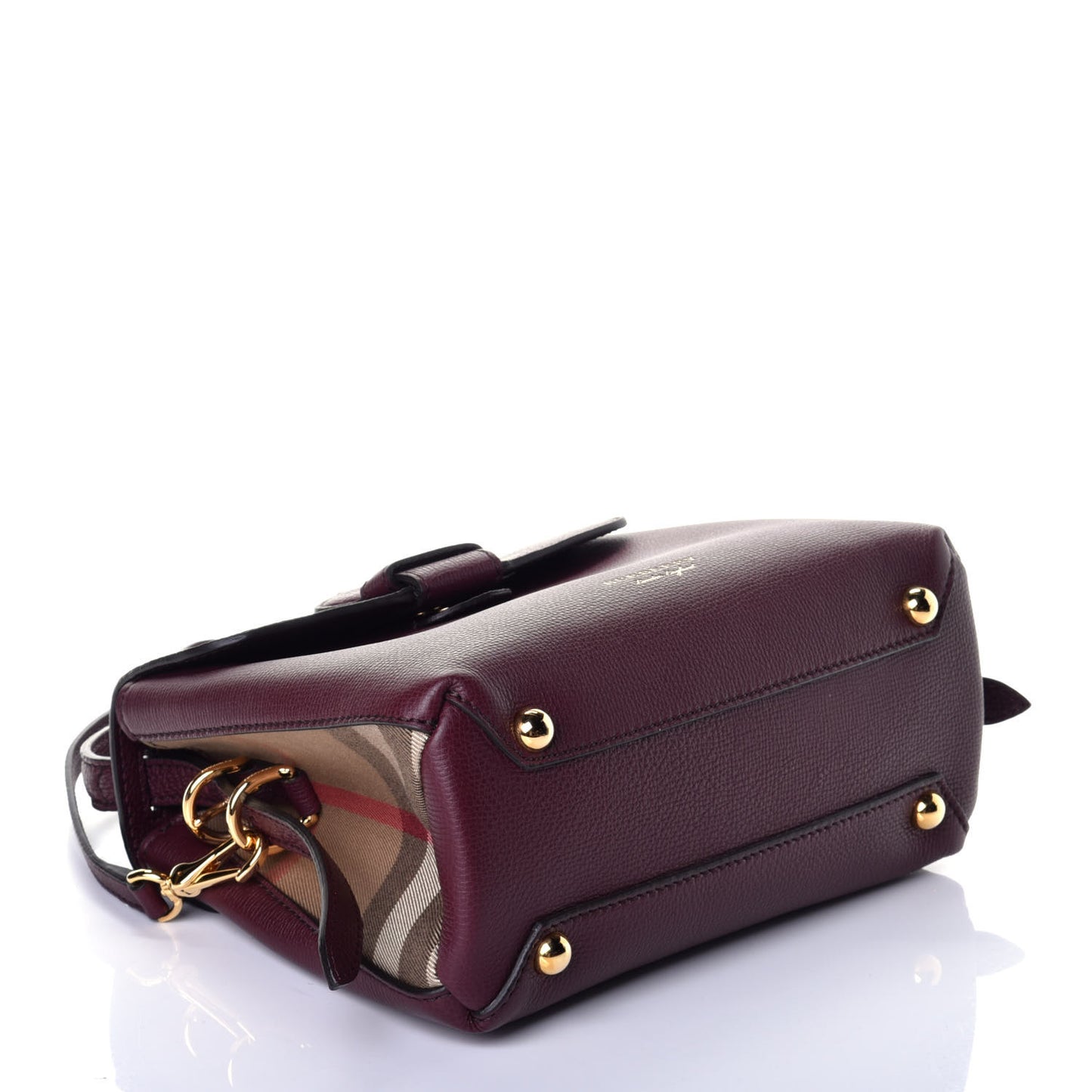Derby Calfskin House Check Small Camberley Mahogany Red