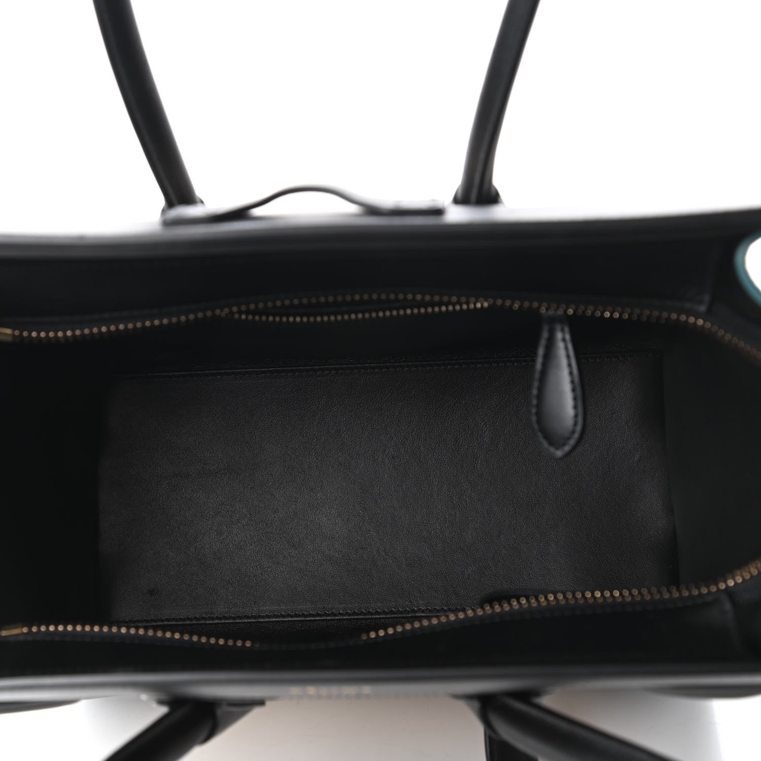 Celine Bullhide Drummed Calfskin Micro Tri-Color Luggage Antarctic 5 of 14