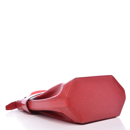 Louis Vuitton Epi Sac D'Epaule Castillan Red 5 of 13
