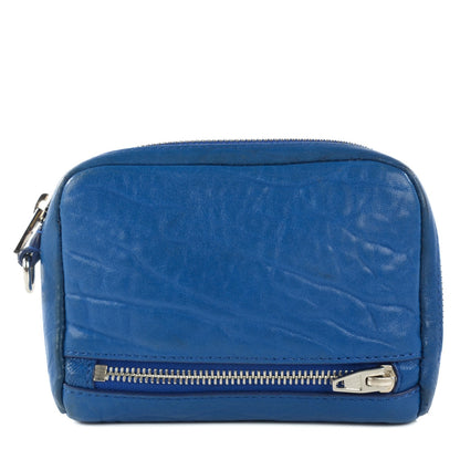 Alexander Wang Pebbled Lambskin Large Fumo Wallet Royal Blue 1 of 7