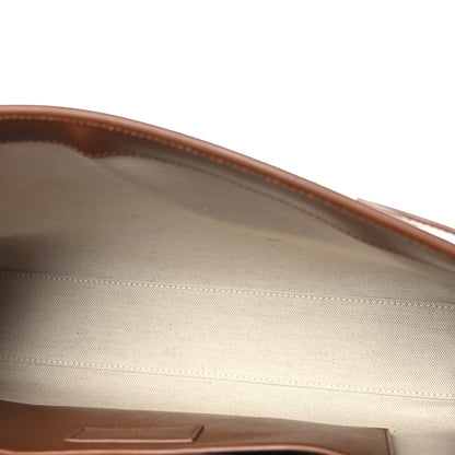 Saint Laurent Raffia Calfskin Manhattan Shoulder Bag Natural Brick 5 of 8