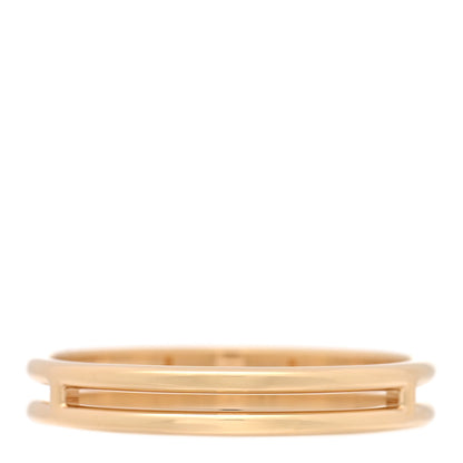 Hermes 18K Yellow Gold Ariane Wedding Band Ring 62 10 3 of 5