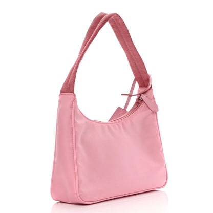 Prada Tessuto Nylon Saffiano Mini Re-Edition 2000 Bag Rosa 3 of 12