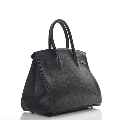 Hermes Taurillon Clemence Birkin 30 Black 3 of 28