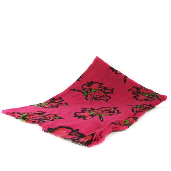 Louis Vuitton Monogram Roses Cashmere/Silk Scarf 1 of 8
