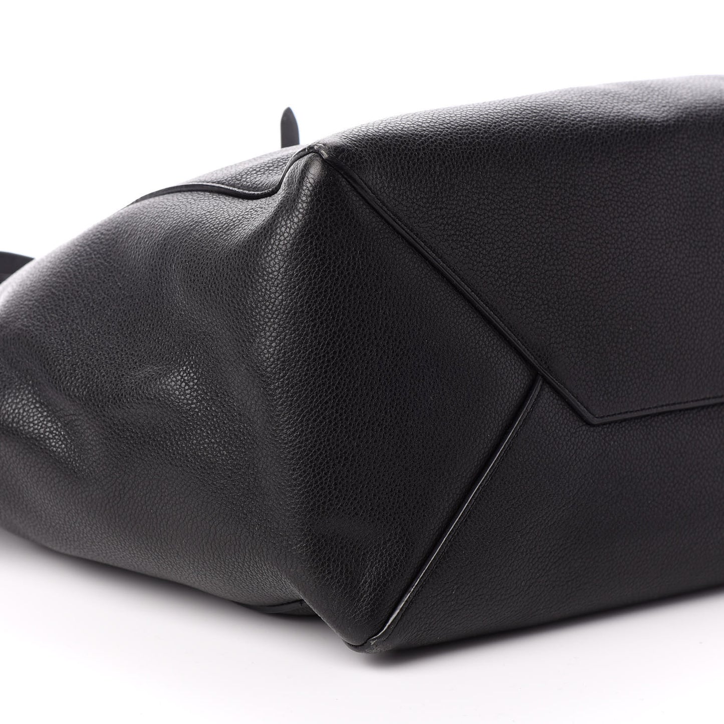 Soft Grained Calfskin Small Belt Cabas Phantom Black