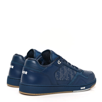 Christian Dior Smooth Calfskin Oblique Galaxy Mens B27 Low Top Sneakers 43 Blue Beige 4 of 7