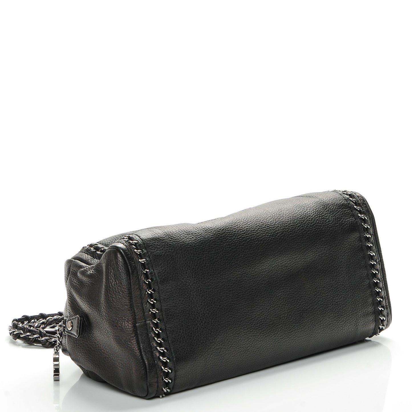 Deerskin Medium Luxe Ligne Bowler Black