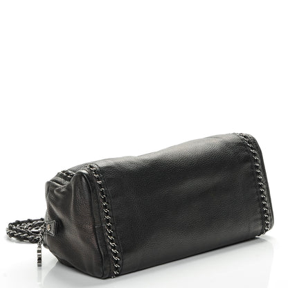 Chanel Deerskin Medium Luxe Ligne Bowler Black 4 of 7