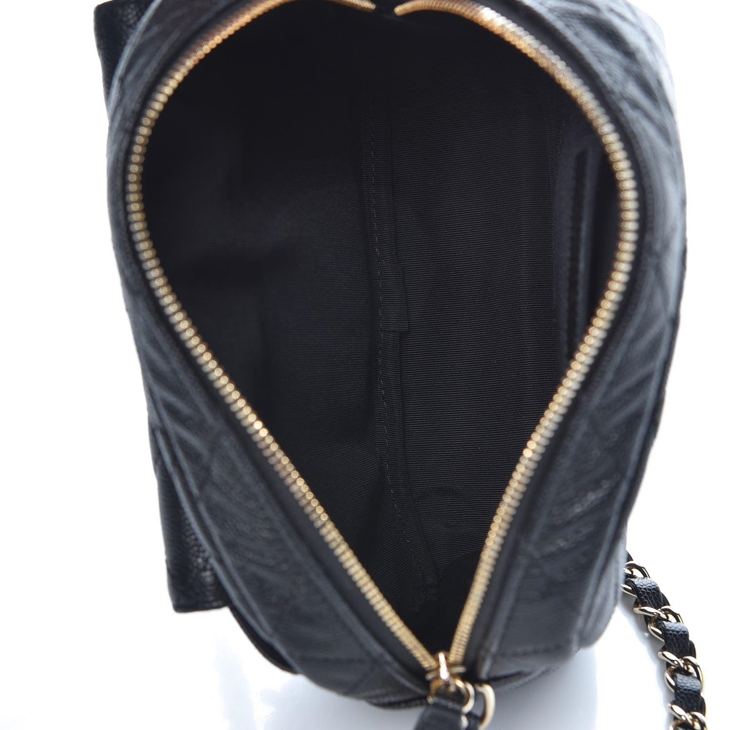 Chanel Caviar Quilted CC Day Camera Case Black 5 of 8