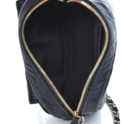 Chanel Caviar Quilted CC Day Camera Case Black 5 of 8