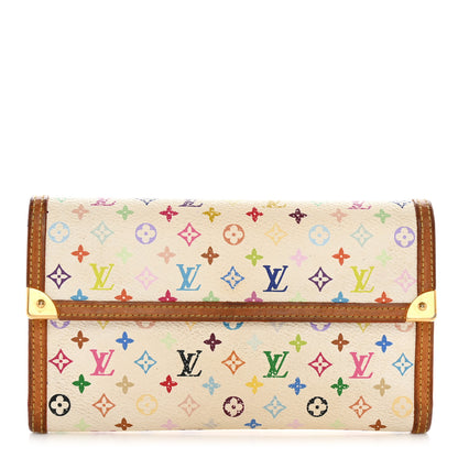 Louis Vuitton Monogram Multicolor Porte Tresor International Wallet White 1 of 15
