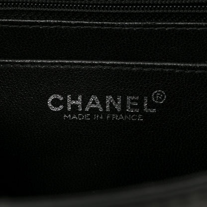 Chanel Lambskin Patent Chocolate Bar Flap Black White 6 of 12