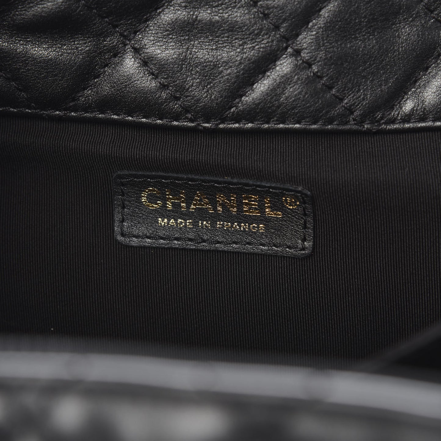 Calfskin Quilted XXL Travel Flap Bag Black