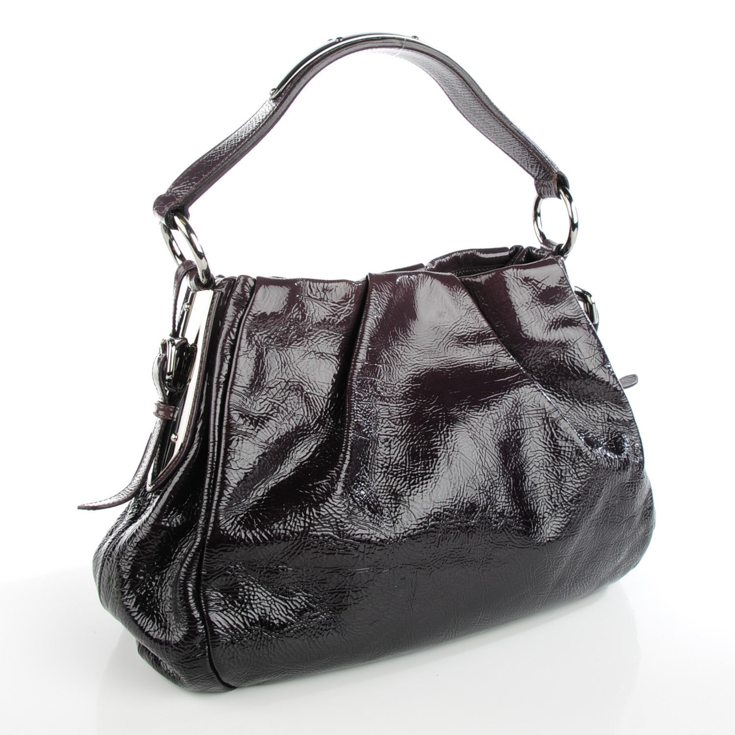 Prada Vernice Sfumata Hobo Mirtillo 3 of 8