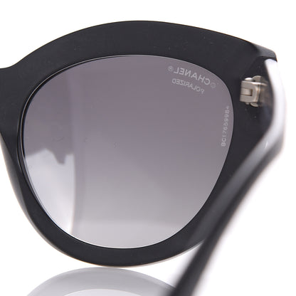 Chanel Acetate Polarized Butterfly Signature Sunglasses 5331 Black 7 of 8