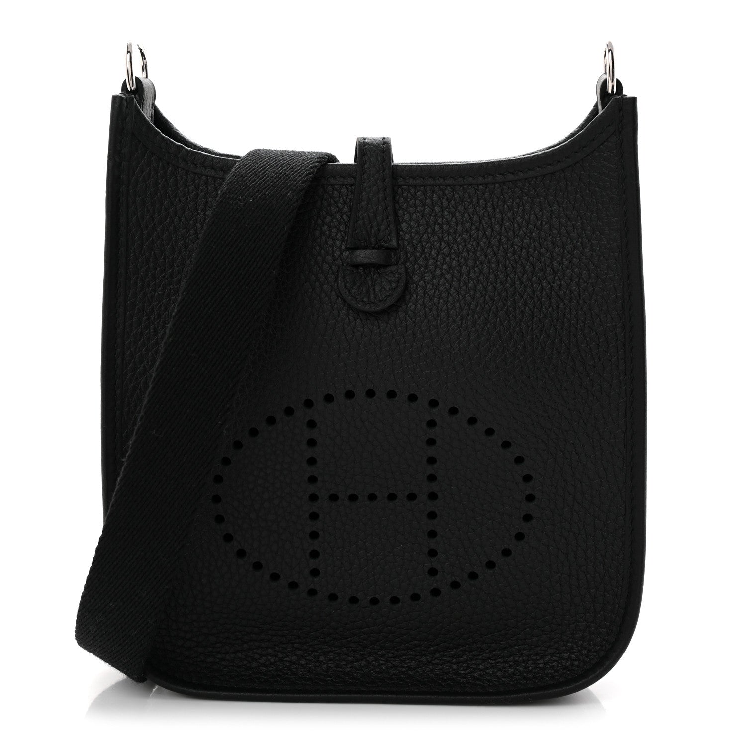 Hermes Taurillon Clemence Evelyne TPM Black 1 of 11