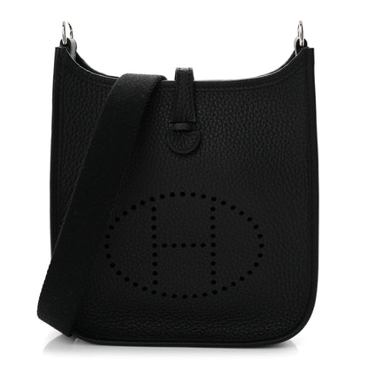 Hermes Taurillon Clemence Evelyne TPM Black 1 of 11