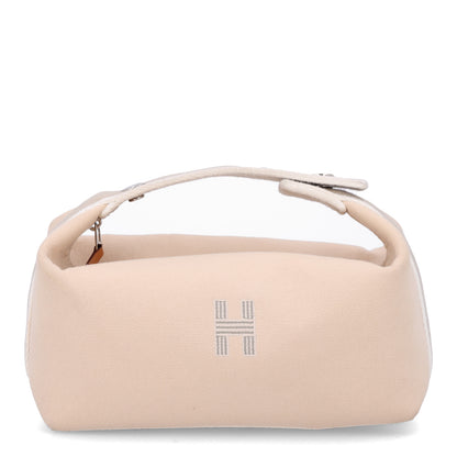 Hermes Canvas Small Bride-A-Brac Pouch Natural 1 of 9