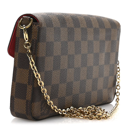Louis Vuitton Damier Ebene Pochette Felicie Chain Wallet 4 of 12