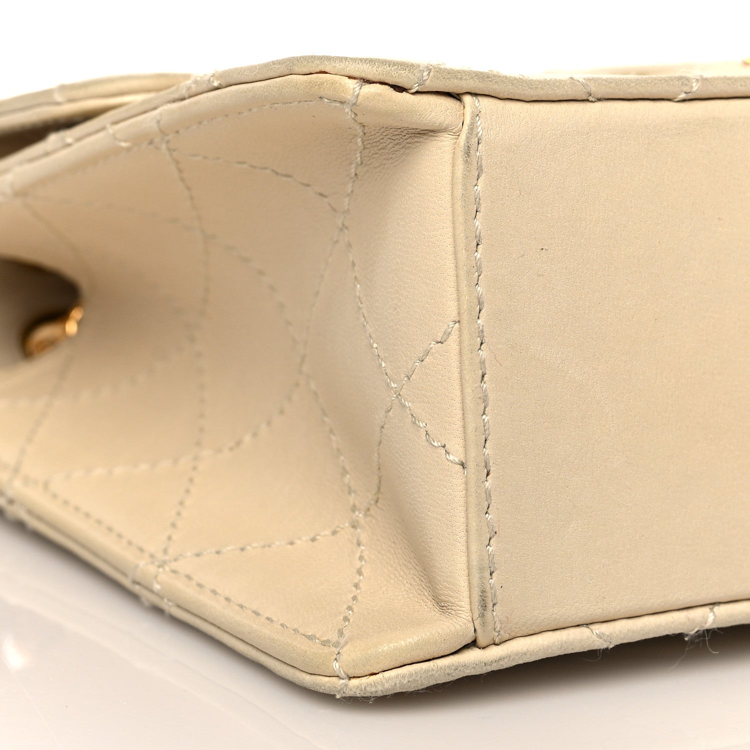 Chanel Lambskin Quilted Small Single Flap White 9 of 16