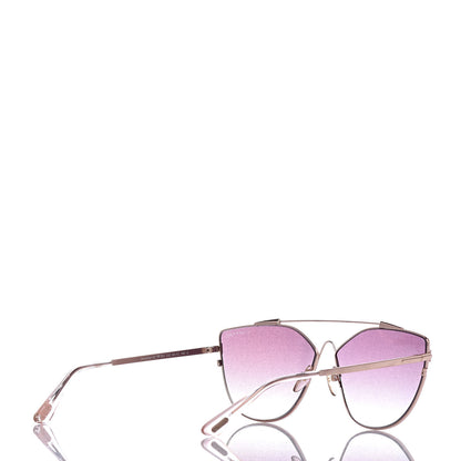 Tom Ford Jacquelyn Aviator Sunglasses TF563 Gold 4 of 8