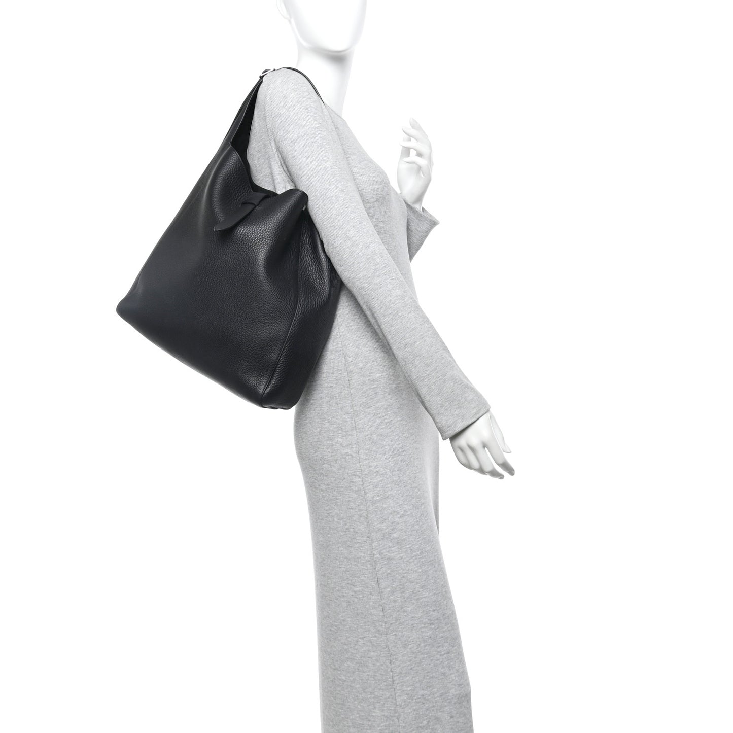 Grained Calfskin Blake Hobo Black