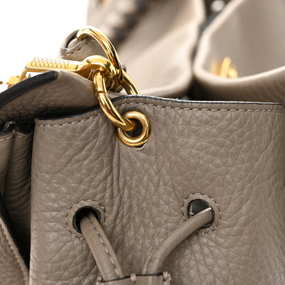 Mulberry Heavy Grain Small Iris Tote Grey Dark Clay 12 of 17