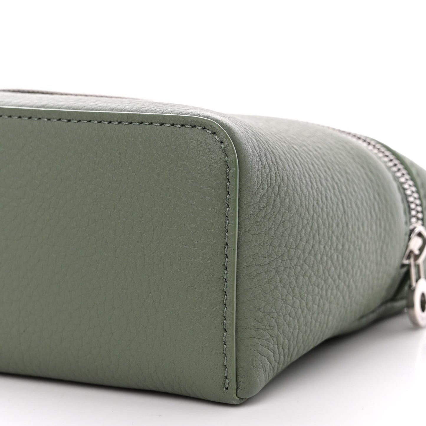 Grained Calfskin L19 Extra Pocket Pouch Sage Brush Leaves