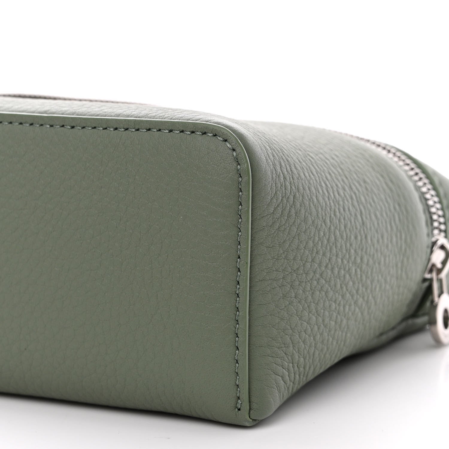 Loro Piana Grained Calfskin L19 Extra Pocket Pouch Sage Brush Leaves 9 of 10