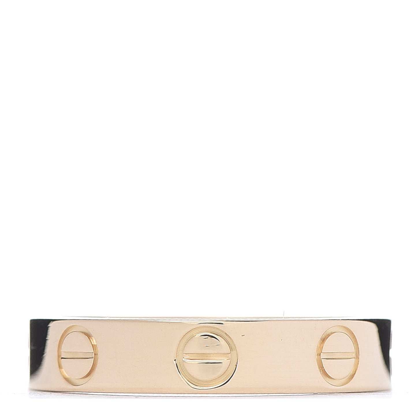 18K Yellow Gold 3.5mm LOVE Wedding Band Ring 49 4.75
