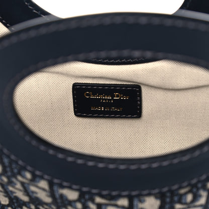 Christian Dior Oblique Fold Over Clutch Blue 8 of 14