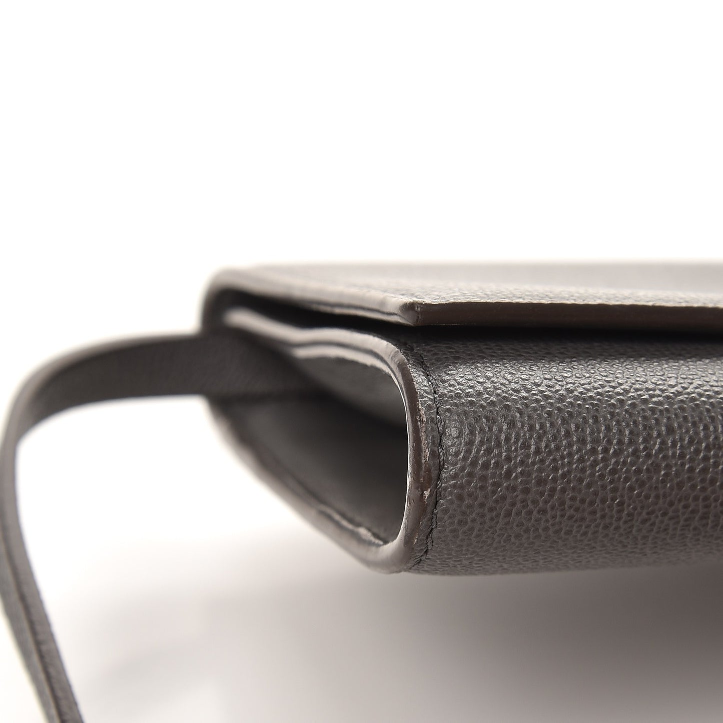 Calfskin Insignia Pouch Grey
