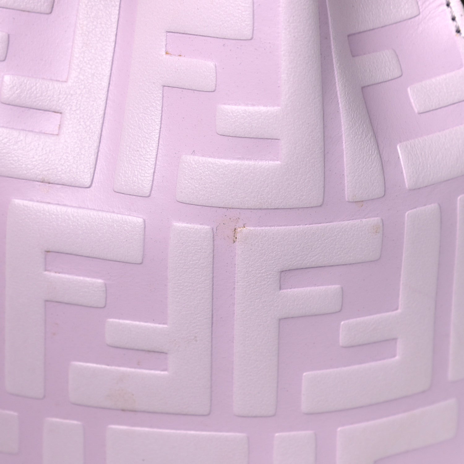 Fendi Vitello Termosport F is Fendi FF 1974 Embossed Mini Mon Tresor Bucket Bag Anemone 11 of 13