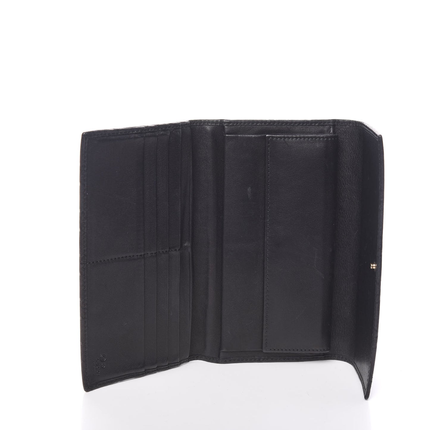 Guccissima Continental Flap Wallet Black
