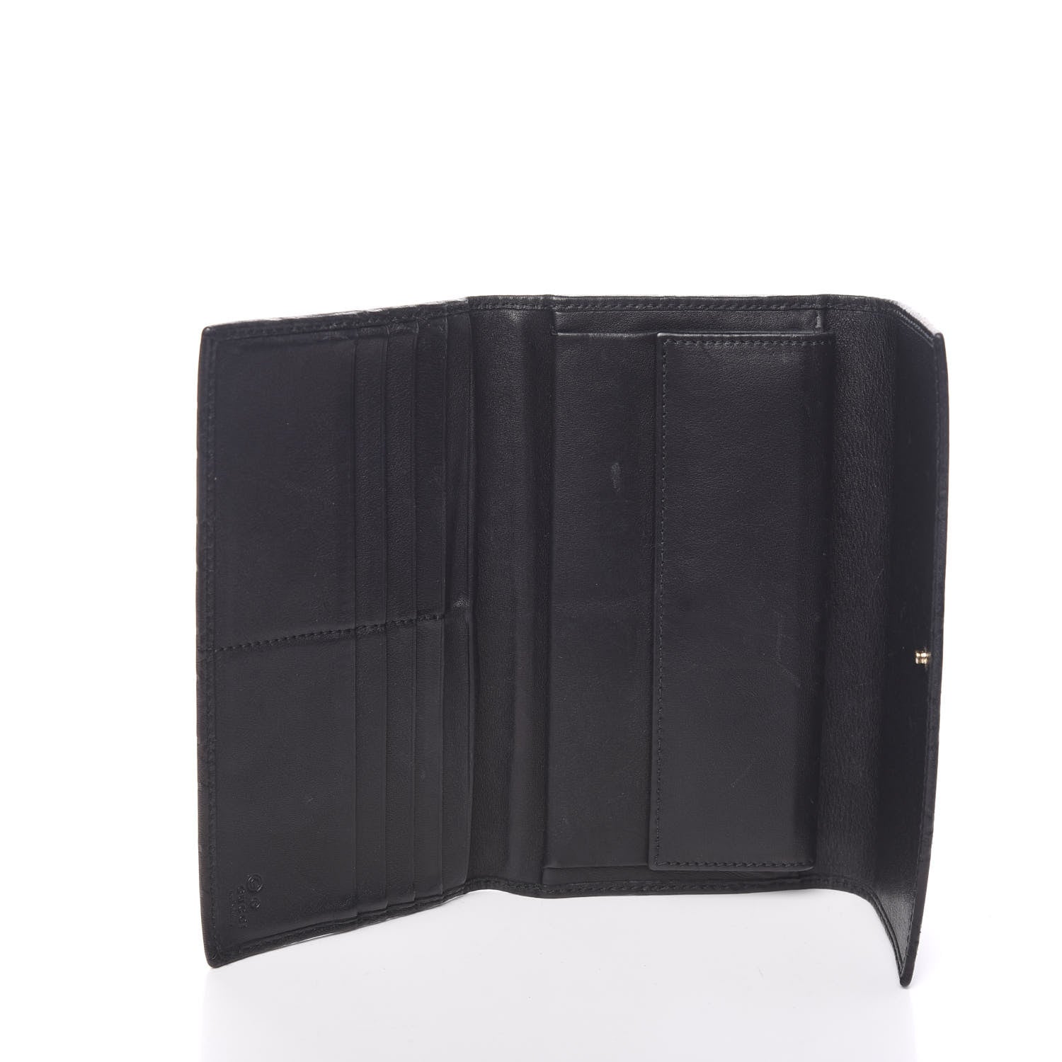 Gucci Guccissima Continental Flap Wallet Black 4 of 16