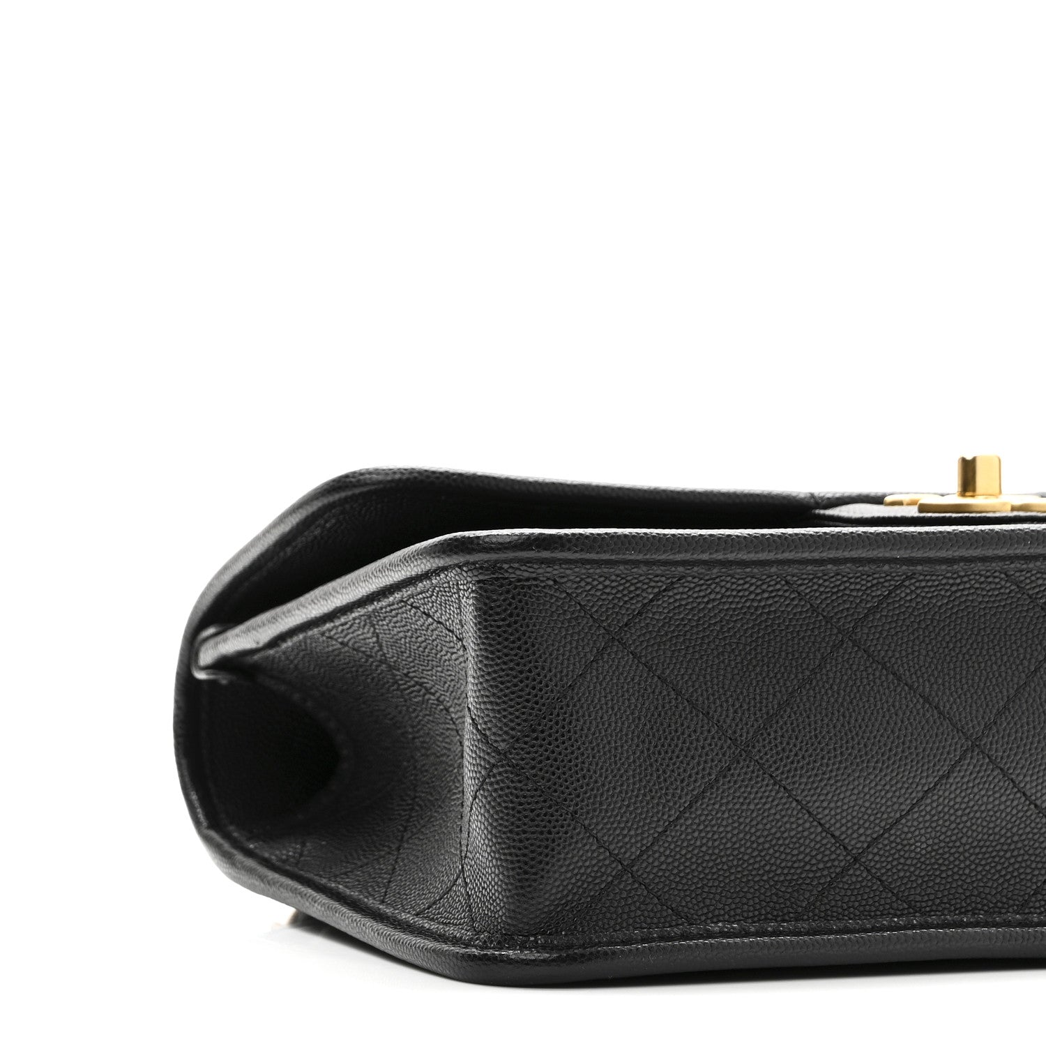 Chanel Caviar Quilted School Memory Small Top Handle Flap Black 9 of 10