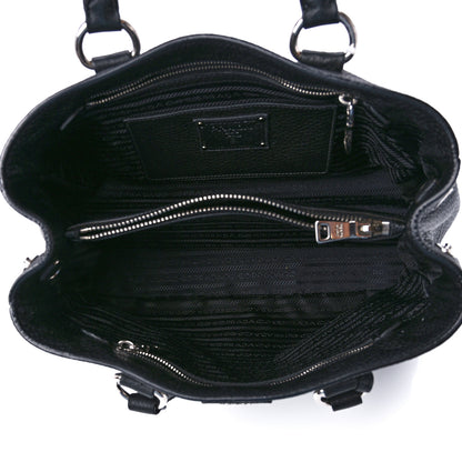 Prada Vitello Daino Tote Black 5 of 12
