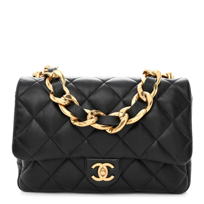 Chanel Lambskin Quilted Large CC Funky Town Flap Black 1 of 11