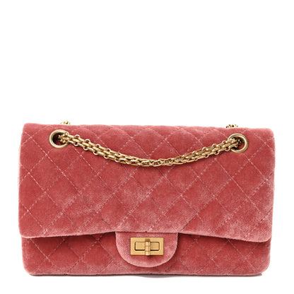 Chanel Velvet Quilted 2.55 Reissue 225 Flap Pink 1 of 9