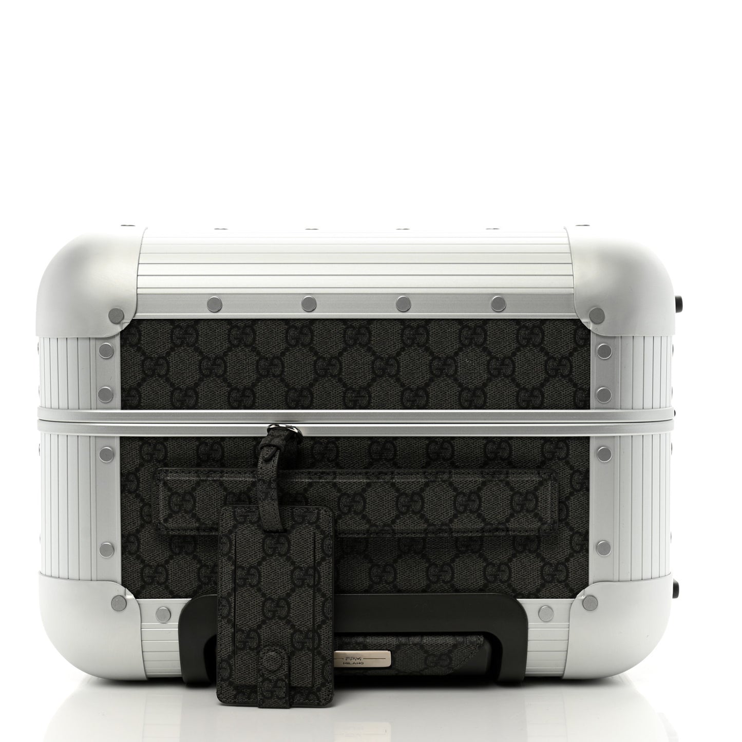 GG Supreme Monogram Porter Cabin Trolley Black